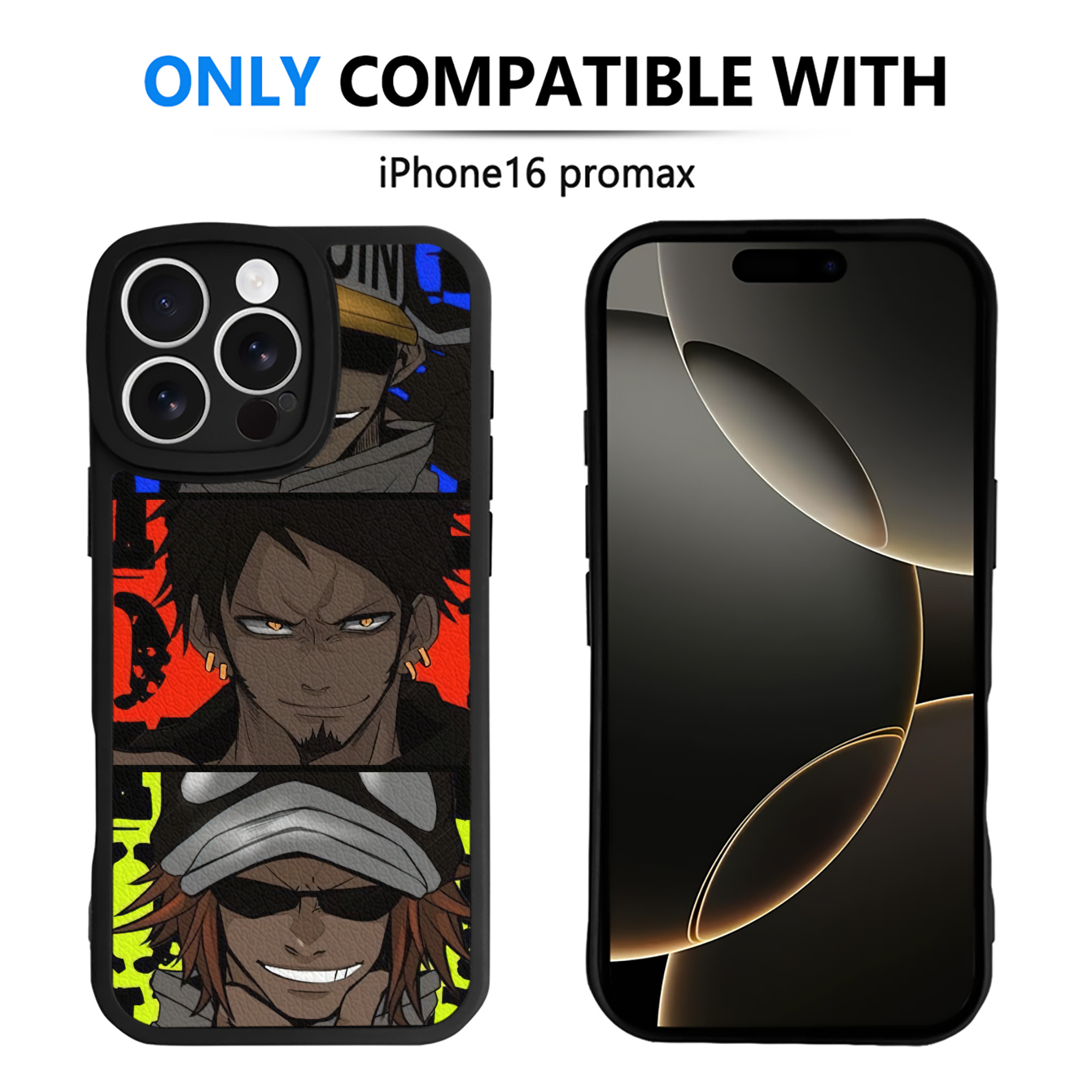 （画像用） ワンピース ONE PIECE 【iPhone 16シリーズ対応】シリコンスマホケース（レザー調） 材質：シリコン